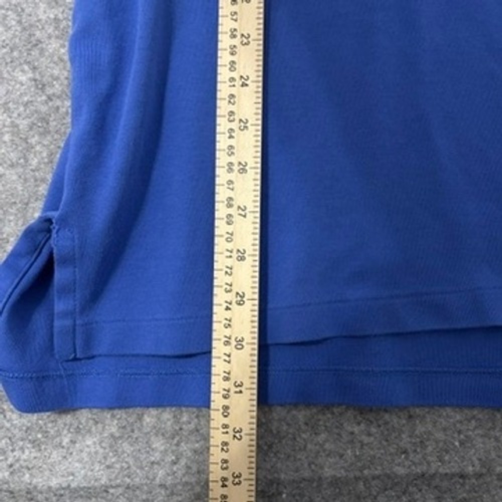 Polo Ralph Lauren Mens XXL Blue Short Sleeve Polo Shirt Orange Pony Logo - Picture 6 of 7